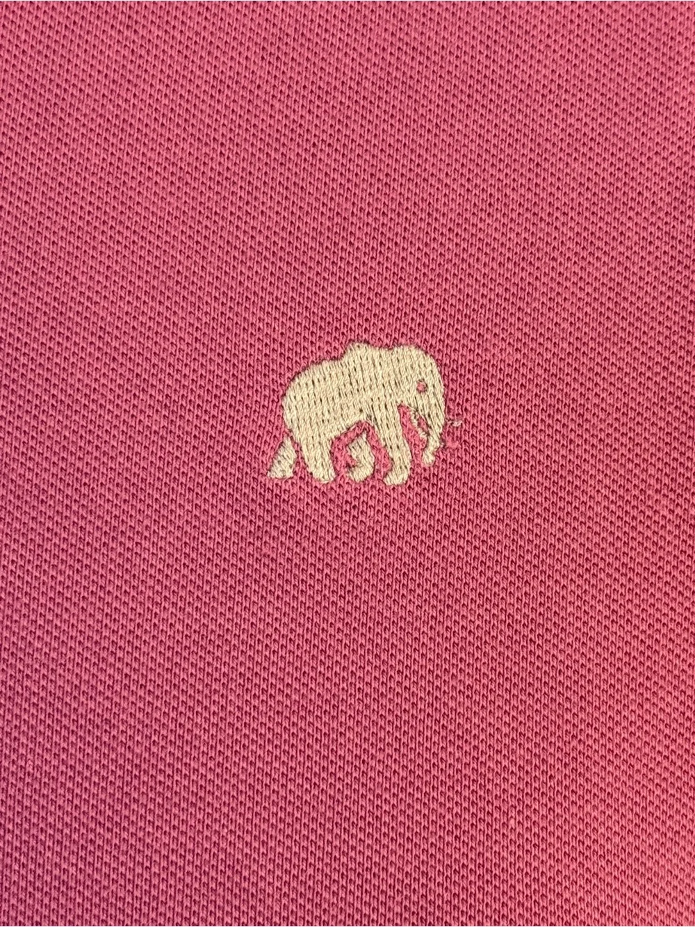 Banana Republic Men's Raspberry Polo Shirt with Embroidered Logo